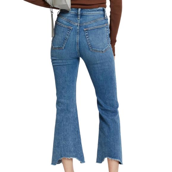 NEW RAG & BONE casey high rise ankle flare jeans in pebbles - Picture 3 of 3